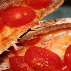 Breakfast Tomato/Cheese Pita recipe