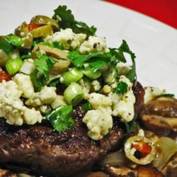 Blue Cheese & Olive Burger Topping recipe