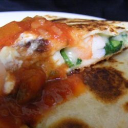 Cheesy Shrimp Quesadillas recipe