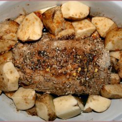 Crock Pot Roast Pork Loin W/ Kraut and Potato recipe