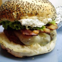 Bacon Cheeseburgers With French Onion Dip recipe