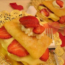 Crescent Napoleons With Strawberries recipe