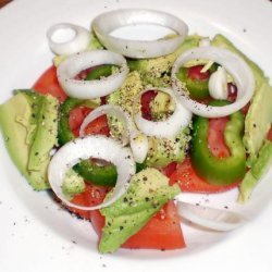 Avocado and Onion Salad recipe