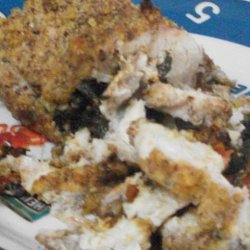 Pecan Crusted  Chicken Florentine recipe
