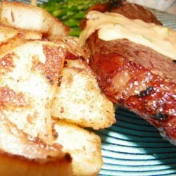 Steaks With Stilton Cheese Sauce recipe