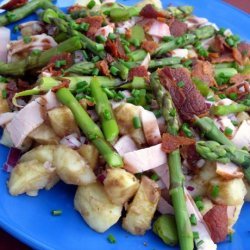 Spring Asparagus, Ham and Potato Salad - Honey Mustard Dressing recipe