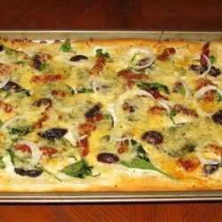 Rachael Ray's Vegeterranean Pizza recipe