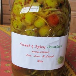 Sweet and Spicy Tomatoes, Pickled Green,cherry Tomatoes recipe