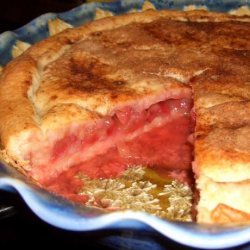 Rhubarb Scone Cake recipe
