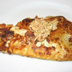 Artichoke Pesto Flounder With Asiago Crust recipe