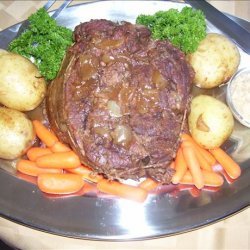 Slow Cooked Sweet Onion and Garlic Beef Roast recipe