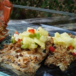 Grilled Mahi Mahi W. Honey-Macadamia Crust and Pineapple-Ginger recipe