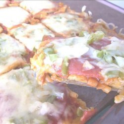 Pizza with Macaroni Crust recipe
