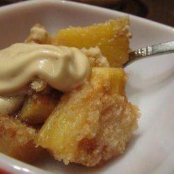 Creamy Coconut and Rum Baked Pineapple recipe