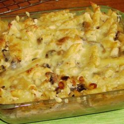 Creamy Baked Penne and Chicken With Mushrooms  (Oamc) recipe