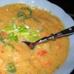 Two-Potato Soup With Broccoli recipe