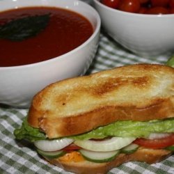 Smashed Veggie-Cheese Sandwiches recipe