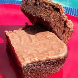 Chocolate Cake Brownies recipe