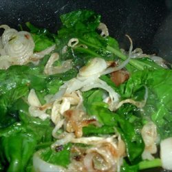 Spinach and Onion Stir Fry recipe