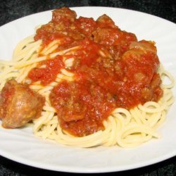 Meat-Lover's Slow Cooker Spaghetti Sauce recipe