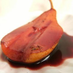 Pears Poached in Spiced Wine recipe
