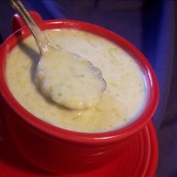 Cream of Leek Soup With Onions recipe