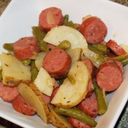 Polish Sausage, Potato Skillet recipe