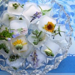 Flowers and Posies Frozen in Time! Fresh Floral Ice Cubes recipe