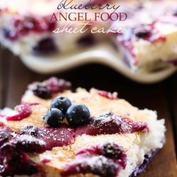 Blueberry Angel Food Cake recipe