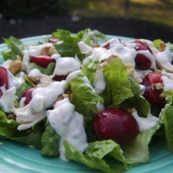 Seared-Chicken Salad With Cherries and Goat-Cheese Dressing recipe