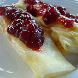 Pancakes With Lingonberries (Sweden) recipe