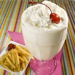 Fountain-Style Vanilla Malt Shake recipe