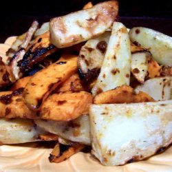 Grilled 2-Potato Fries recipe