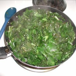 Lemon-Garlic Greens Saute recipe