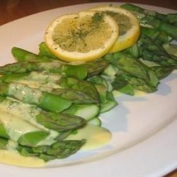 Asparagus in Tarragon Hollandaise Sauce Good and Fancy! recipe