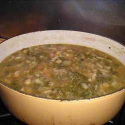Portuguese Spinach & Chickpea Soup (Sopa De Grao) recipe