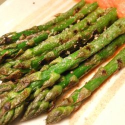 Grilled Asparagus With Red Bell Peppers Sauce recipe