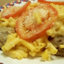 Baked Macaroni and Cheese With Meatballs recipe