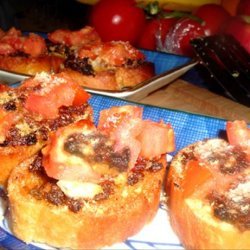 Anchovy & Sun-Dried Tomato Bruschetta recipe