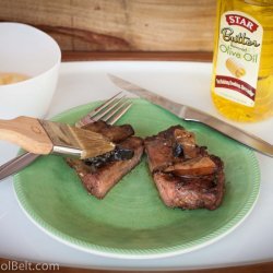Grilled Rib-Eye Steaks With Parsley-Garlic Butter recipe