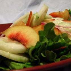 Peach & Cucumber Simple Salad recipe