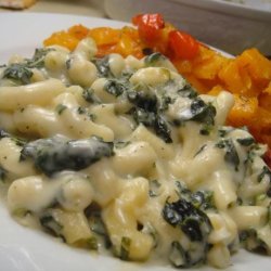 Spinach Macaroni and Cheese recipe