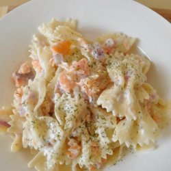 Bow Tie Pasta With Smoked Salmon and Cream Cheese recipe