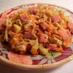 Skillet Cabbage and Ham recipe