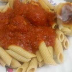 Mama Maroni's Meatballs and Sauce recipe