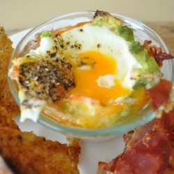 Baked Eggs and Avocados recipe