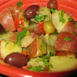 Potato Salad With Olives and Peppers recipe