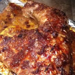 Delicious Oven-Baked Cranberry Barbecue Chicken (Or Turkey Legs) recipe