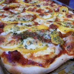 Homemade Deep Dish Sausage Pizza recipe