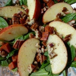 Spinach Salad With Chorizo and Apples recipe